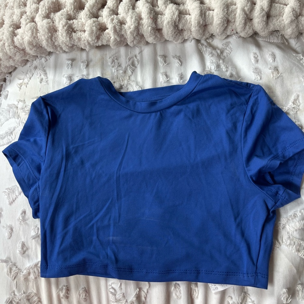SHEIN Royal Blue Women's Crop Top